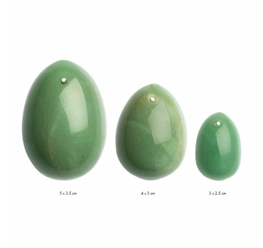 Kulki gejszy - La Gemmes Yoni Egg Set Jade